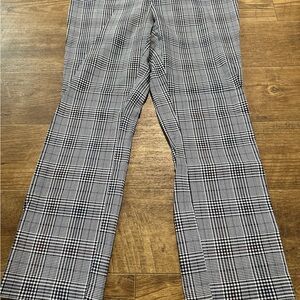 JOE B Women’s Gray Plaid Pants Size XL